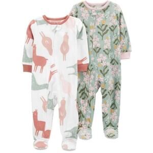 Fleece footed pijamas 18M